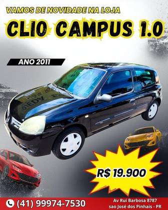 RENAULT CLIO 1.0 16V FLEX 2P MANUAL RENAULT CLIO 1.0 16V FLEX 2P MANUAL